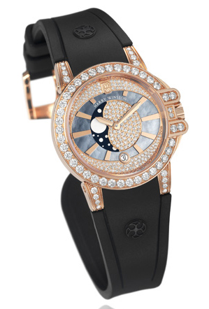 Review Harry Winston Ocean Lady Moon Phase 400/UQMP36RC.MKD0/D3.1 watch Replica - Click Image to Close